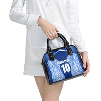 Custom Manu Samoa Rugby Shoulder Handbag Polynesian Tattoo