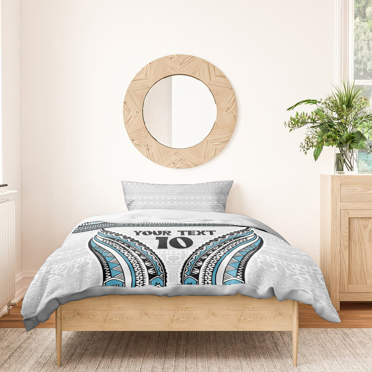 Custom Flying Fijians Rugby Bedding Set Tapa Tribal Cloth