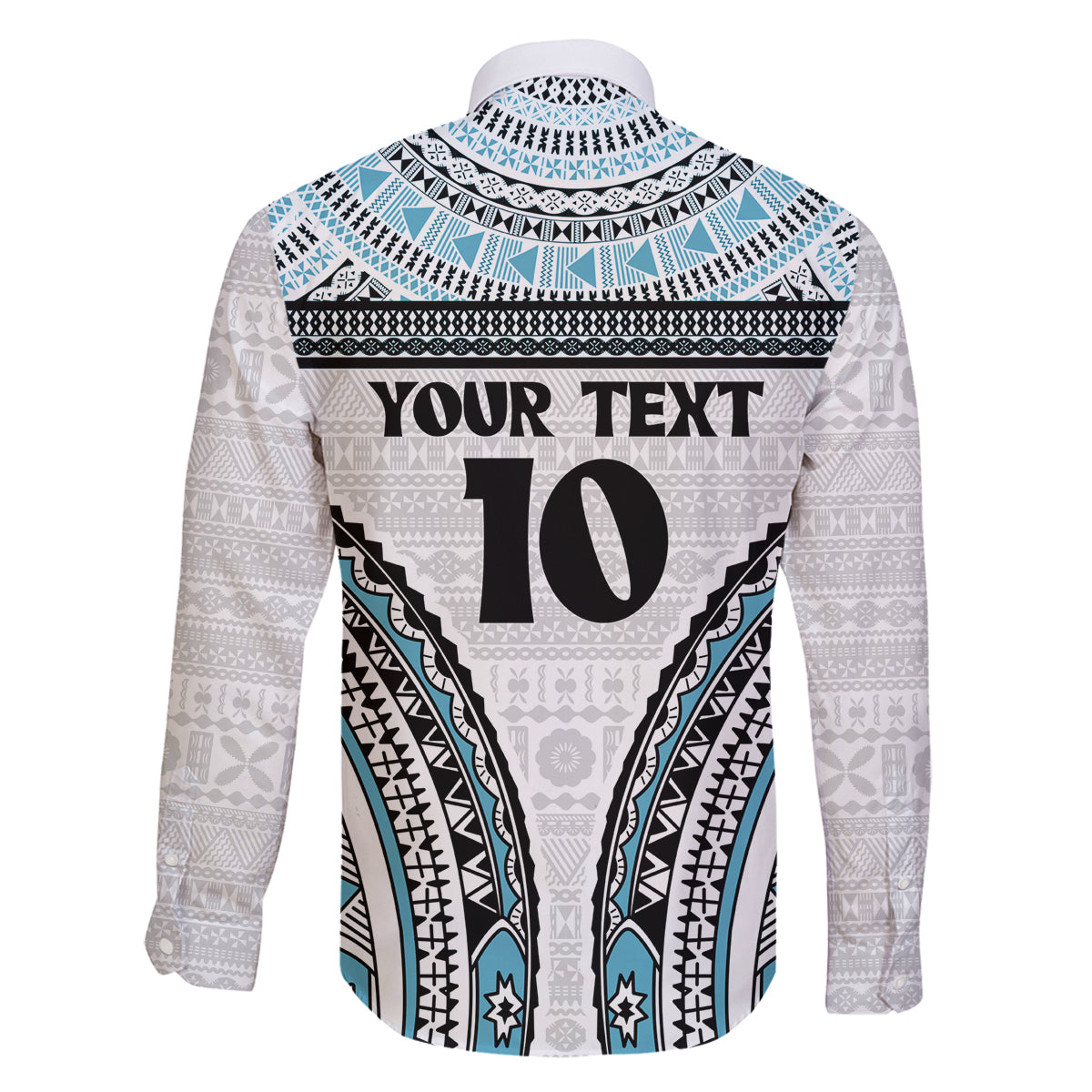 Custom Flying Fijians Rugby Family Matching Long Sleeve Bodycon Dress and Hawaiian Shirt Tapa Tribal Cloth LT03 - Polynesian Pride