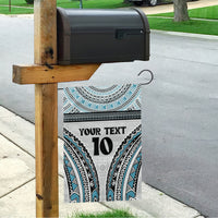 Custom Flying Fijians Rugby Garden Flag Tapa Tribal Cloth