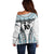 Custom Flying Fijians Rugby Off Shoulder Sweater Tapa Tribal Cloth LT03 - Polynesian Pride