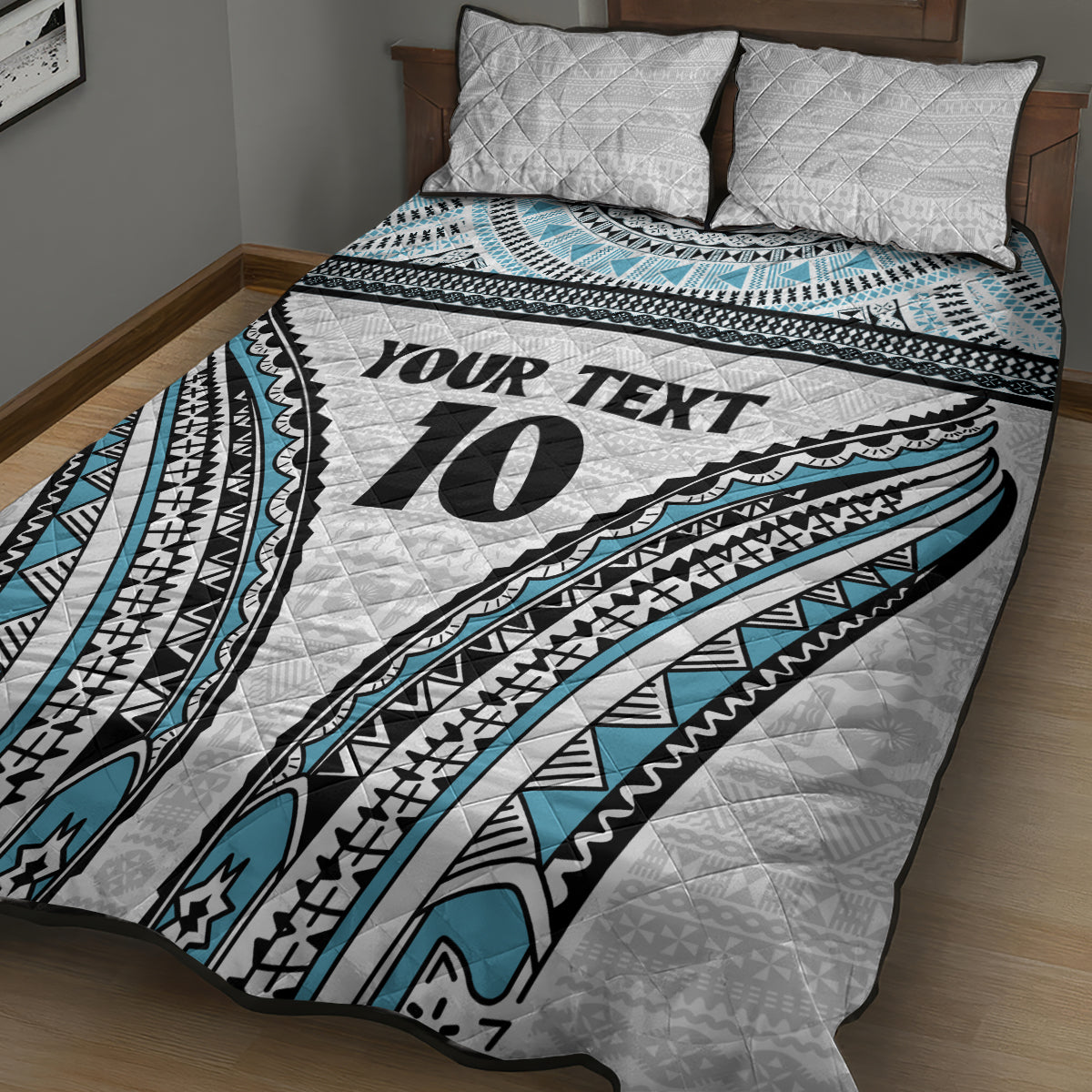 Custom Flying Fijians Rugby Quilt Bed Set Tapa Tribal Cloth