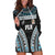 Custom Flying Fijians Rugby Hoodie Dress Tapa Tribal Cloth Black Color LT03 Black - Polynesian Pride