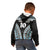 Custom Flying Fijians Rugby Kid Hoodie Tapa Tribal Cloth Black Color LT03 - Polynesian Pride