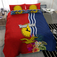 Personalised Kiribati Independence Day Bedding Set Kiribati Map With Flag Color LT03 - Polynesian Pride
