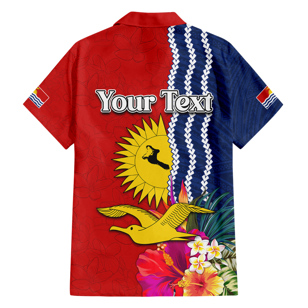 Kiribati Independence Day Family Matching Puletasi and Hawaiian Shirt Kiribati Map With Flag Color