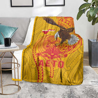 American Samoa Fautasi Race Blanket Aeto Pago Pago with Eagle Samoan Tribal Patterns LT03 - Polynesian Pride