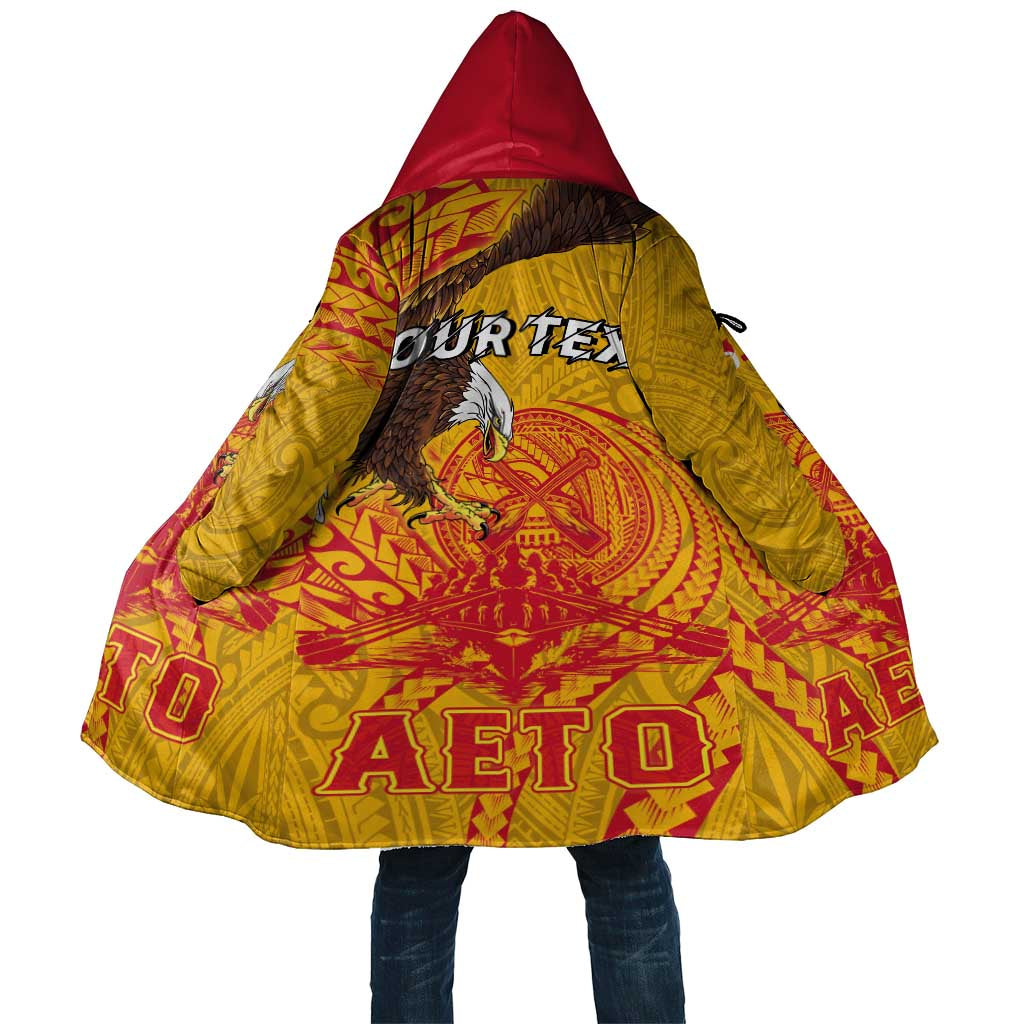 Personalized American Samoa Fautasi Race Cloak Aeto Pago Pago with Eagle Samoan Tribal Patterns