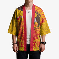 Personalized American Samoa Fautasi Race Kimono Aeto Pago Pago with Eagle Samoan Tribal Patterns LT03 - Polynesian Pride