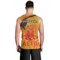 Personalized American Samoa Fautasi Race Men Tank Top Aeto Pago Pago with Eagle Samoan Tribal Patterns LT03 - Polynesian Pride