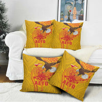 American Samoa Fautasi Race Pillow Cover Aeto Pago Pago with Eagle Samoan Tribal Patterns LT03 - Polynesian Pride