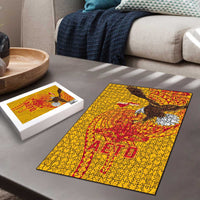 American Samoa Fautasi Race Puzzle Aeto Pago Pago with Eagle Samoan Tribal Patterns LT03 - Polynesian Pride