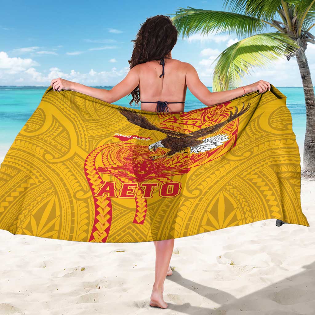 American Samoa Fautasi Race Sarong Aeto Pago Pago with Eagle Samoan Tribal Patterns LT03 - Polynesian Pride