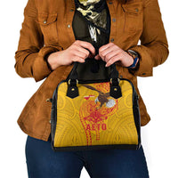 American Samoa Fautasi Race Shoulder Handbag Aeto Pago Pago with Eagle Samoan Tribal Patterns LT03 - Polynesian Pride