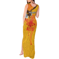 Personalized American Samoa Fautasi Race Tank Maxi Dress Aeto Pago Pago with Eagle Samoan Tribal Patterns LT03 - Polynesian Pride
