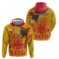 Personalized American Samoa Fautasi Race Zip Hoodie Aeto Pago Pago with Eagle Samoan Tribal Patterns LT03 - Polynesian Pride