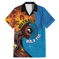 Fiji and Australia Together Family Matching Mermaid Dress and Hawaiian Shirt Tapa Tribal Tattoo mix Aboriginal Pattern