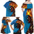 Fiji and Australia Together Family Matching Off Shoulder Maxi Dress and Hawaiian Shirt Tapa Tribal Tattoo mix Aboriginal Pattern