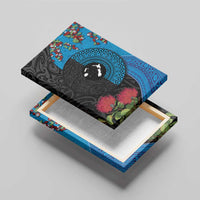 Fiji and New Zealand Together Canvas Wall Art Tapa Maori Tattoo mix Tagimoucia and Pohutukawa