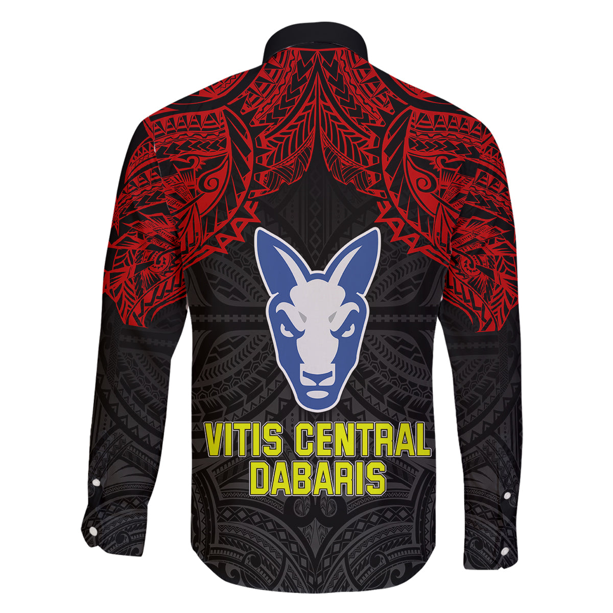 Vitis Central Dabaris Rugby Family Matching Off Shoulder Maxi Dress and Hawaiian Shirt Papua New Guinea Polynesian Tattoo LT03 - Polynesian Pride