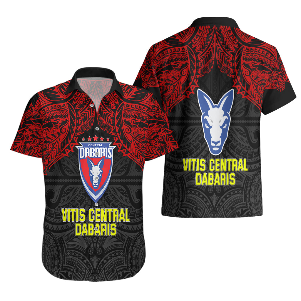 Vitis Central Dabaris Rugby Hawaiian Shirt Papua New Guinea Polynesian Tattoo LT03 - Polynesian Pride