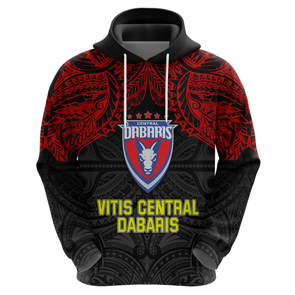 Vitis Central Dabaris Rugby Hoodie Papua New Guinea Polynesian Tattoo LT03 - Polynesian Pride