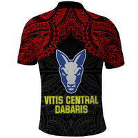 Vitis Central Dabaris Rugby Polo Shirt Papua New Guinea Polynesian Tattoo LT03 - Polynesian Pride