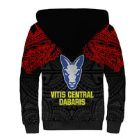 Vitis Central Dabaris Rugby Sherpa Hoodie Papua New Guinea Polynesian Tattoo LT03 - Polynesian Pride