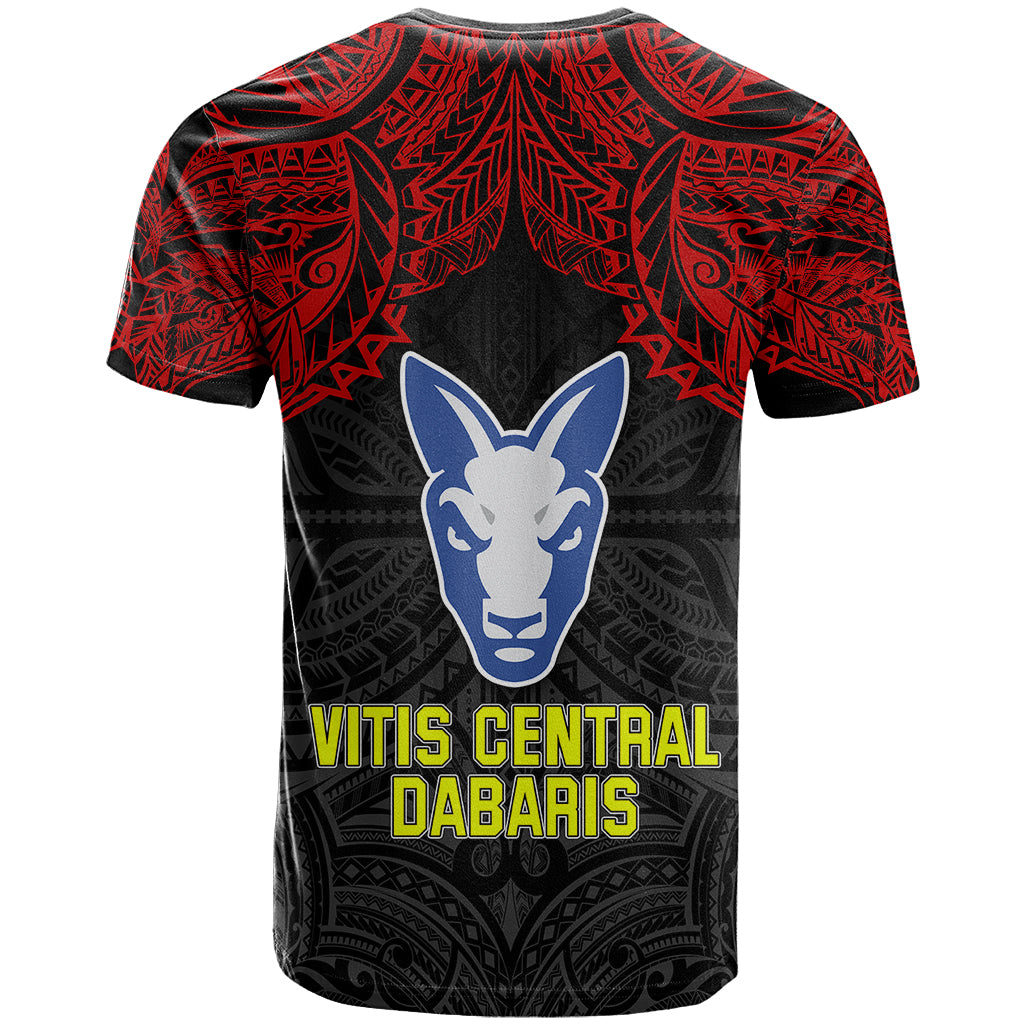 Vitis Central Dabaris Rugby T Shirt Papua New Guinea Polynesian Tattoo LT03 - Polynesian Pride