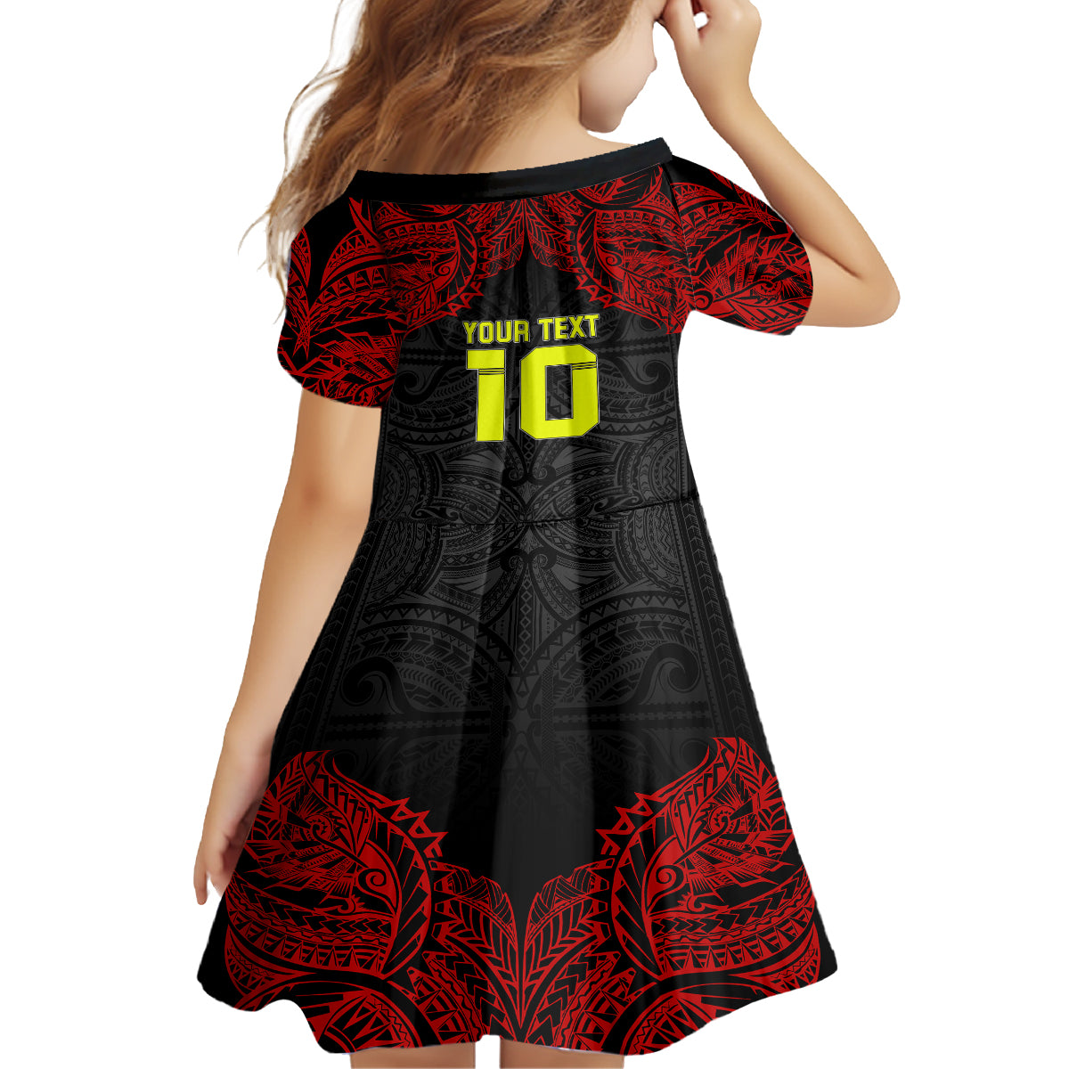 Custom Vitis Central Dabaris Rugby Family Matching Mermaid Dress and Hawaiian Shirt Papua New Guinea Polynesian Tattoo LT03 - Polynesian Pride