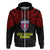 Custom Vitis Central Dabaris Rugby Hoodie Papua New Guinea Polynesian Tattoo LT03 Zip Hoodie Red - Polynesian Pride