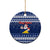 Tokelau Christmas Ceramic Ornament Santa Claus Tokelau Flag and Coat of Arms with Polynesian Pattern LT03 - Polynesian Pride