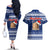 Tokelau Christmas Couples Matching Off The Shoulder Long Sleeve Dress and Hawaiian Shirt Santa Claus Tokelau Flag and Coat of Arms with Polynesian Pattern LT03 - Polynesian Pride