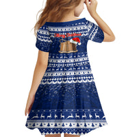 Tokelau Christmas Family Matching Off Shoulder Short Dress and Hawaiian Shirt Santa Claus Tokelau Flag and Coat of Arms with Polynesian Pattern LT03 - Polynesian Pride