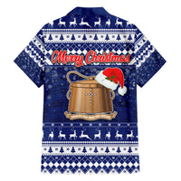 Tokelau Christmas Family Matching Puletasi Dress and Hawaiian Shirt Santa Claus Tokelau Flag and Coat of Arms with Polynesian Pattern LT03 - Polynesian Pride