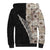 Tukenny Pattern Fijian War Clubs Mix Tapa Tribal Sherpa Hoodie LT03 - Polynesian Pride