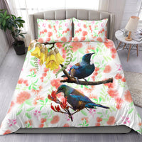 New Zealand Pohutukawa Tui Bird Bedding Set Kowhai Version LT03 - Polynesian Pride