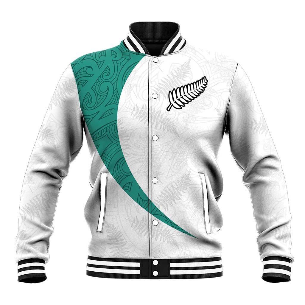 Custom New Zealand Football Baseball Jacket Go All Silver Ferns - Towards World Cup 2026