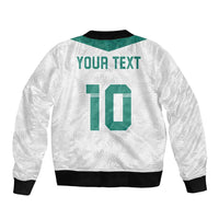 Custom New Zealand Football Bomber Jacket Go All Silver Ferns - Towards World Cup 2026