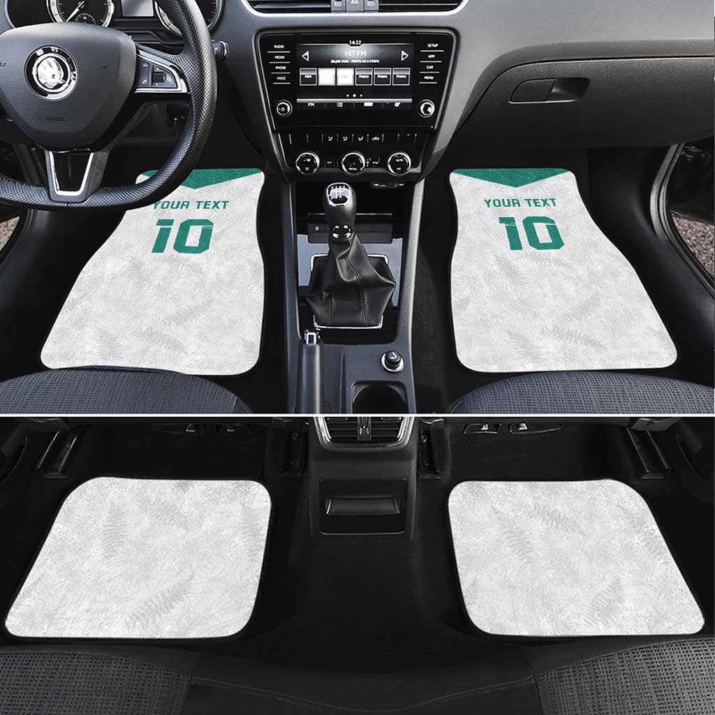 Custom New Zealand Football Car Mats Go All Silver Ferns - Towards World Cup 2026