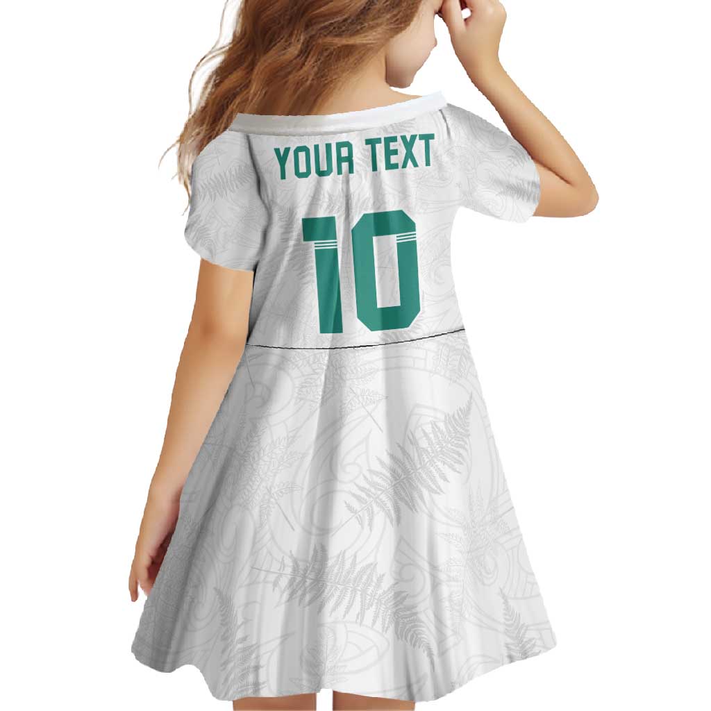 Custom New Zealand Football Family Matching Mermaid Dress and Hawaiian Shirt Go All Silver Ferns - Towards World Cup 2026