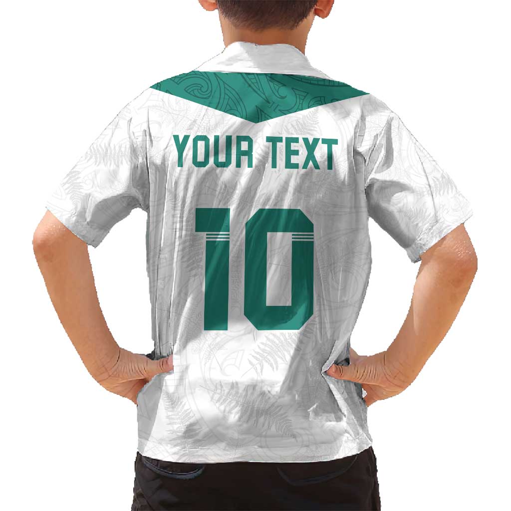 Custom New Zealand Football Family Matching Puletasi and Hawaiian Shirt Go All Silver Ferns - Towards World Cup 2026