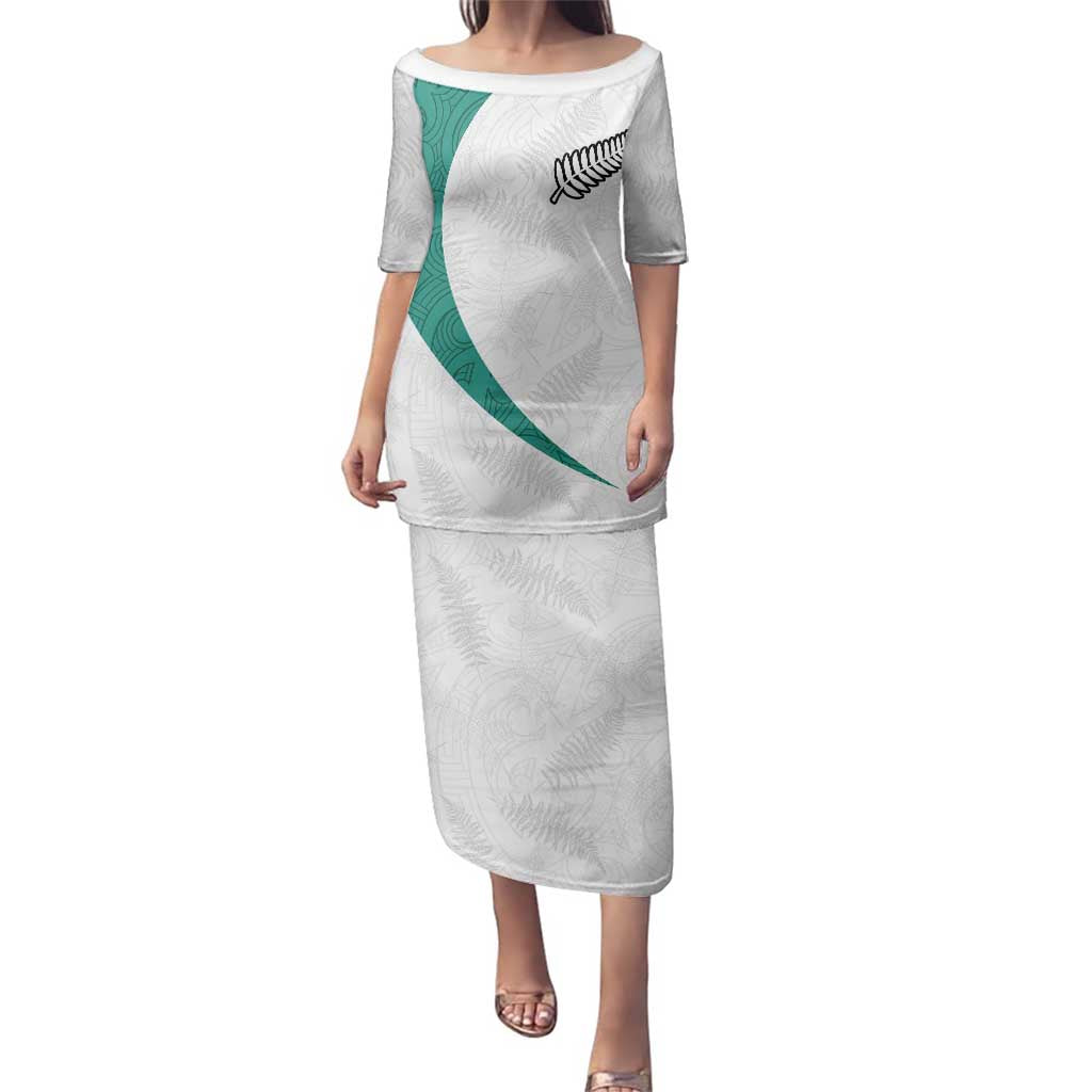 Custom New Zealand Football Family Matching Puletasi and Hawaiian Shirt Go All Silver Ferns - Towards World Cup 2026