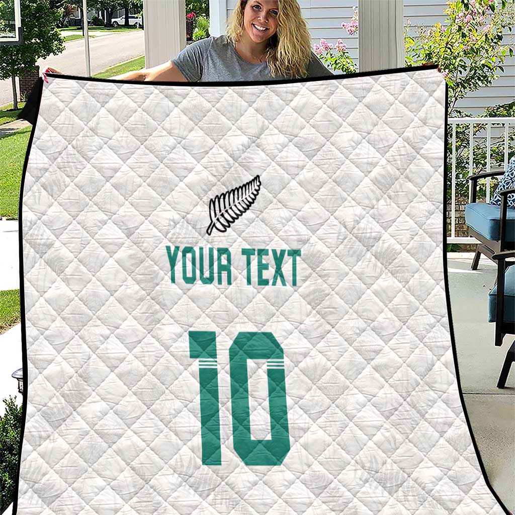 Custom New Zealand Football Quilt Go All Silver Ferns - Towards World Cup 2026