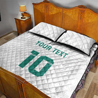 Custom New Zealand Football Quilt Bed Set Go All Silver Ferns - Towards World Cup 2026