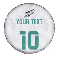 Custom New Zealand Football Spare Tire Cover Go All Silver Ferns - Towards World Cup 2026