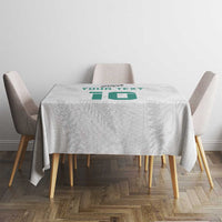 Custom New Zealand Football Tablecloth Go All Silver Ferns - Towards World Cup 2026