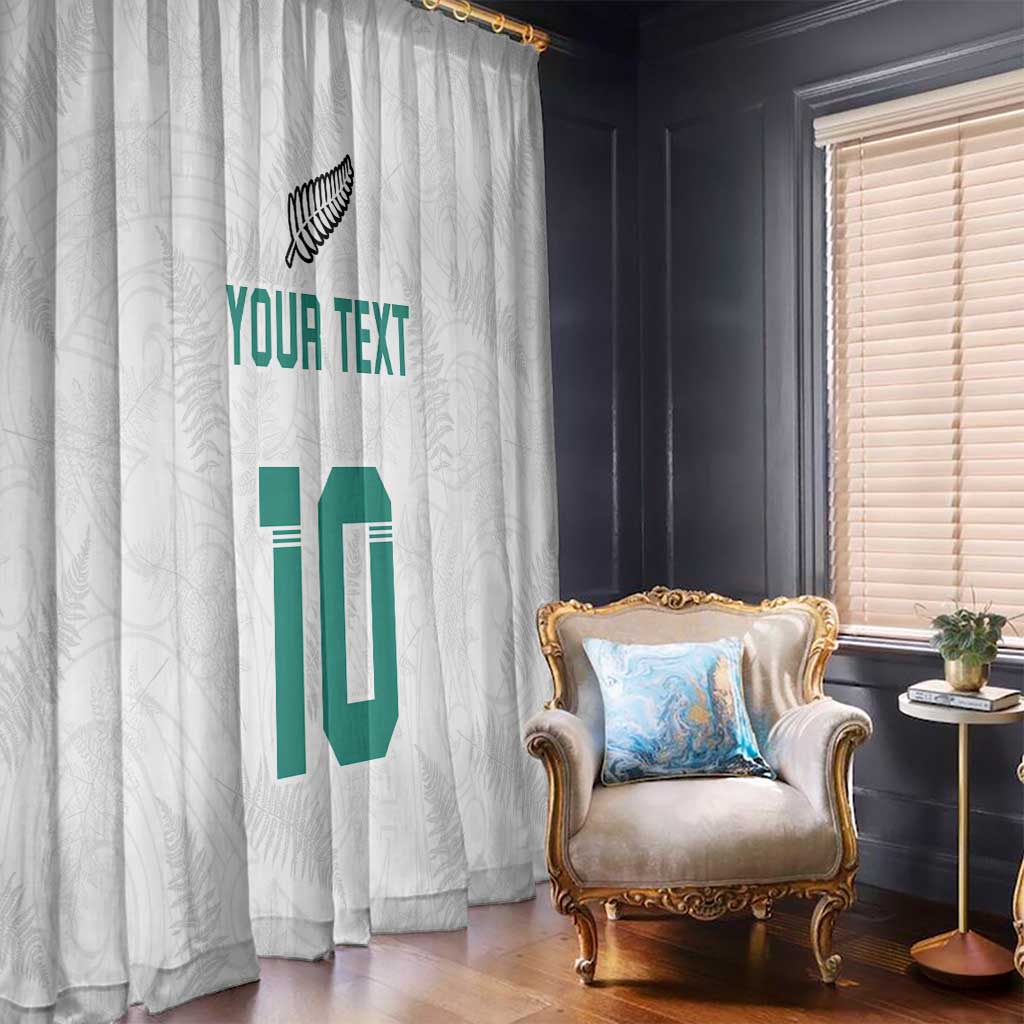Custom New Zealand Football Window Curtain Go All Silver Ferns - Towards World Cup 2026