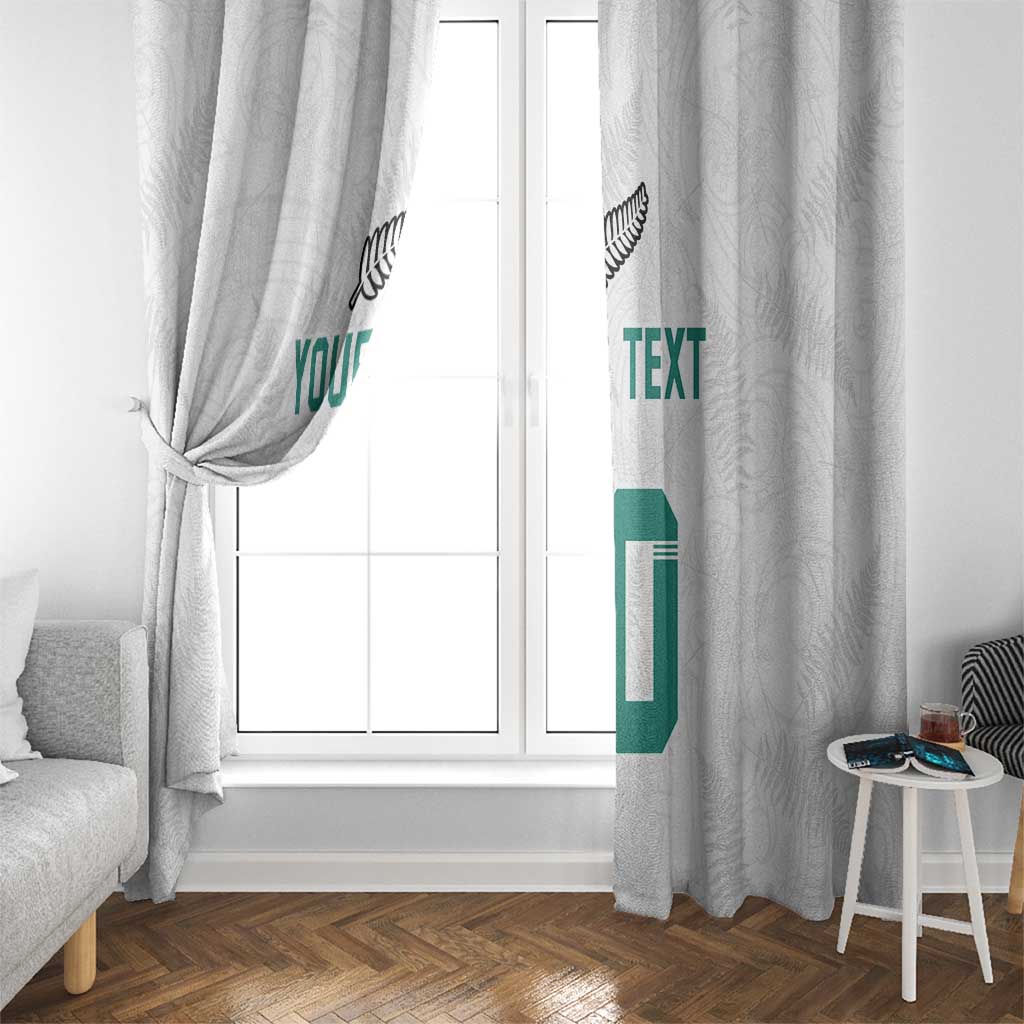 Custom New Zealand Football Window Curtain Go All Silver Ferns - Towards World Cup 2026