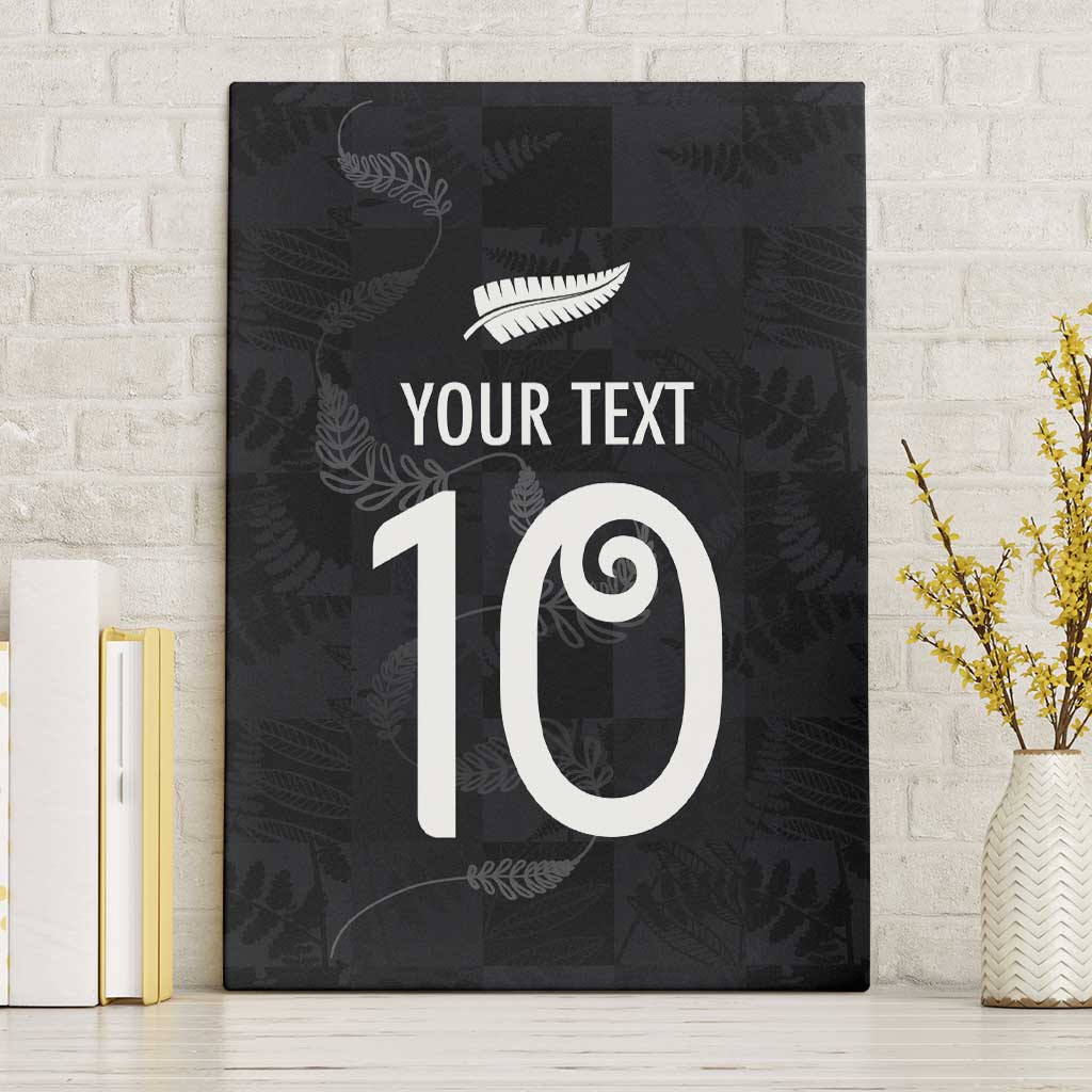 Custom New Zealand Rugby Canvas Wall Art All Silver Ferns Blacks